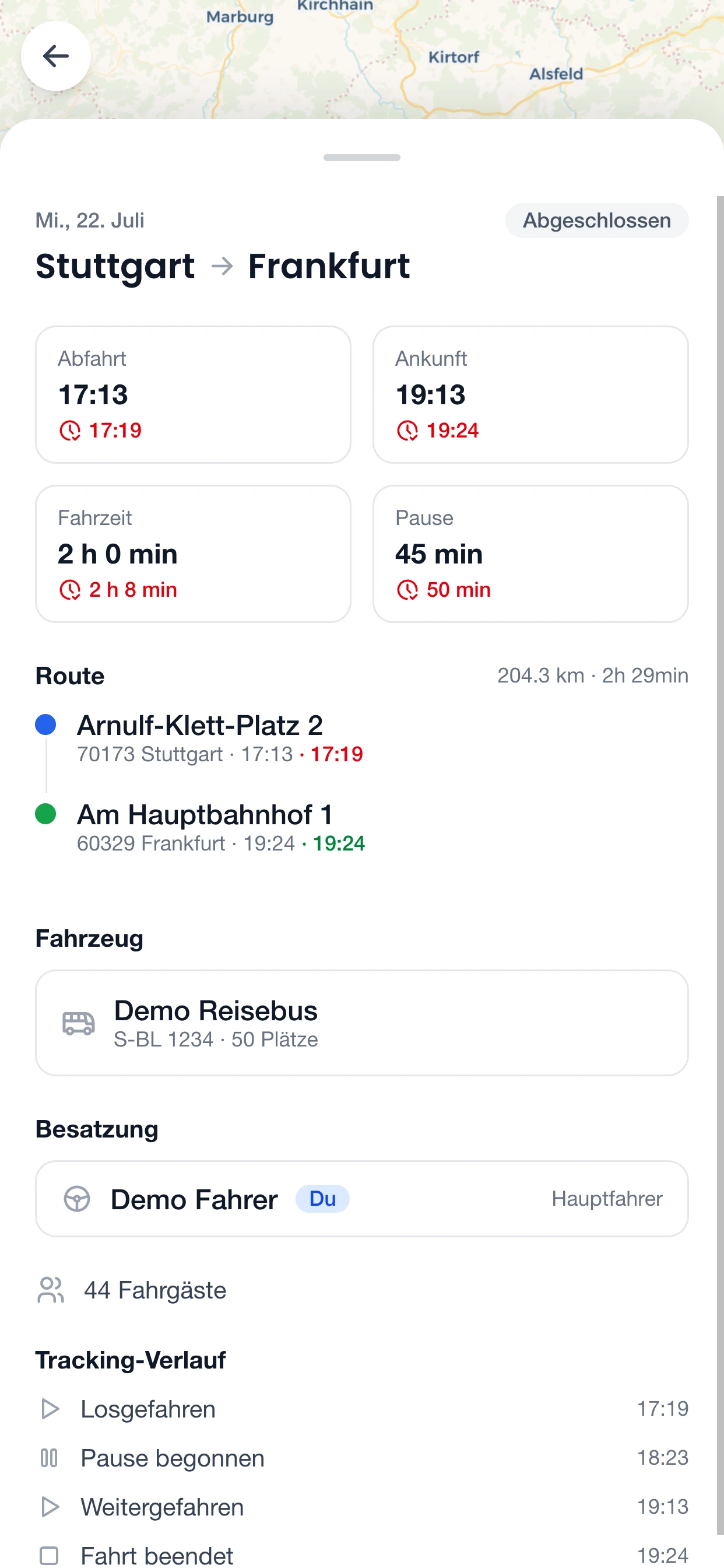 Busly Fahrer App